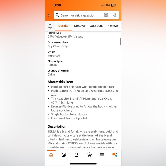 NWT TEREA by Andrea Pitter Crane Embellishment Coat - Picture 10 of 11